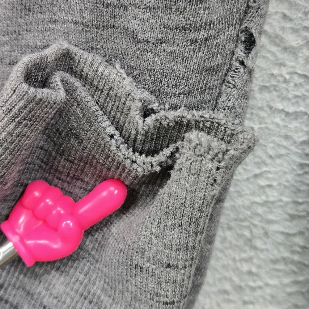 Lululemon Women Jacket 8 Gray Scuba Full Zip Hoodie READ